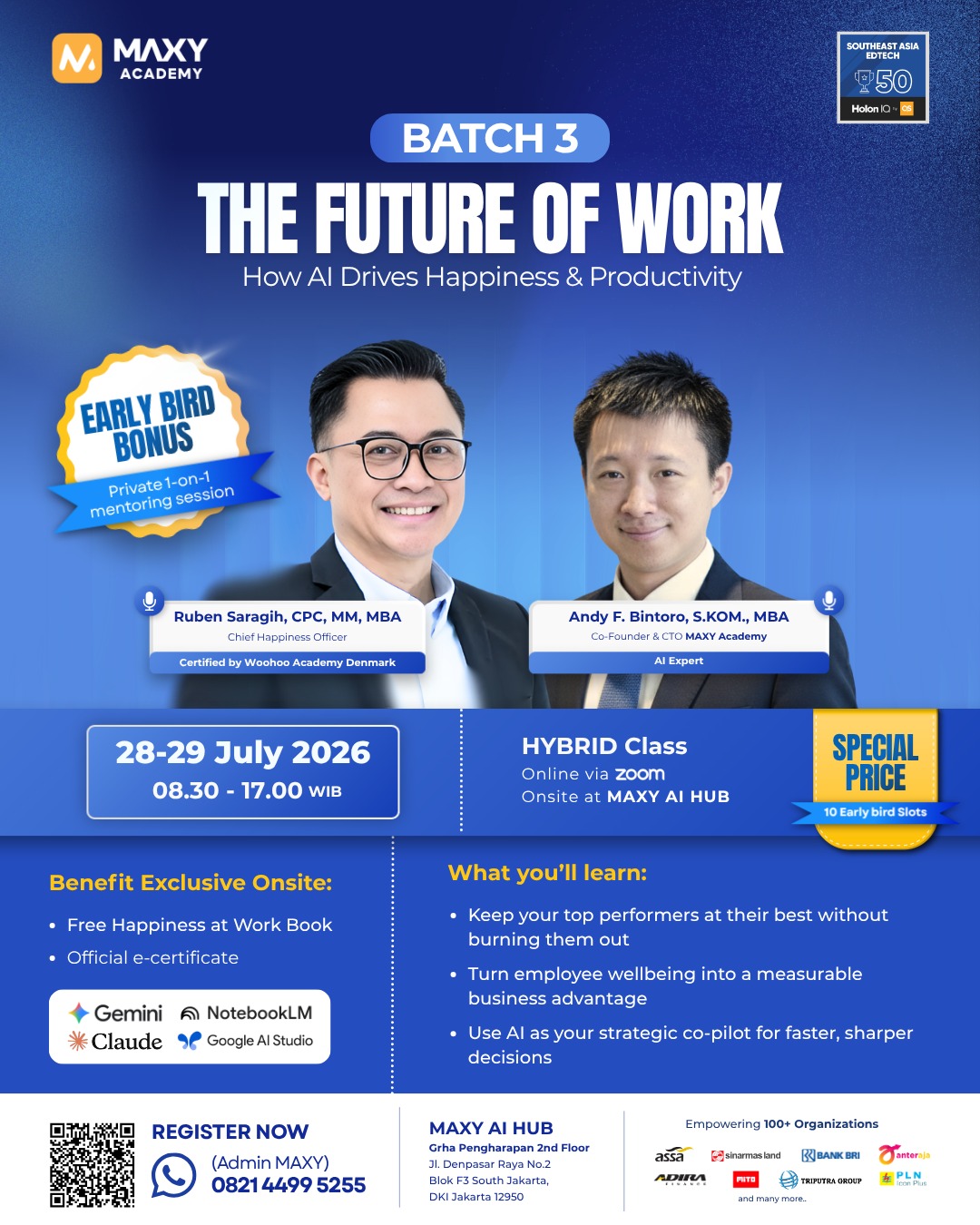BATCH 3: THE FUTURE OF WORK - ONLINE